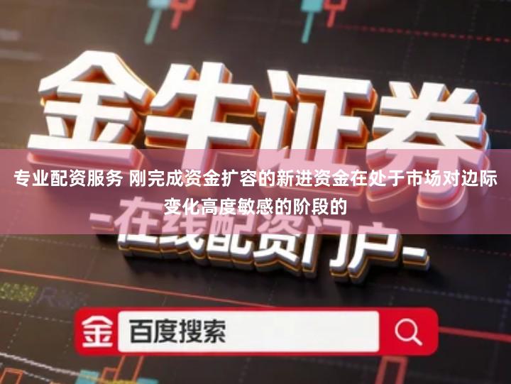 专业配资服务 刚完成资金扩容的新进资金在处于市场对边际变化高度敏感的阶段的